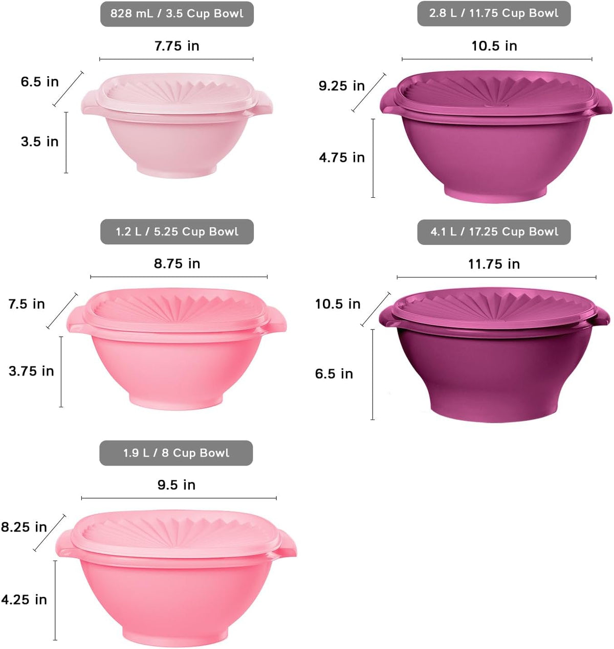 Tupperware Heritage 36-Piece Vintage Pink Set (18 Containers, 18 Lids)
