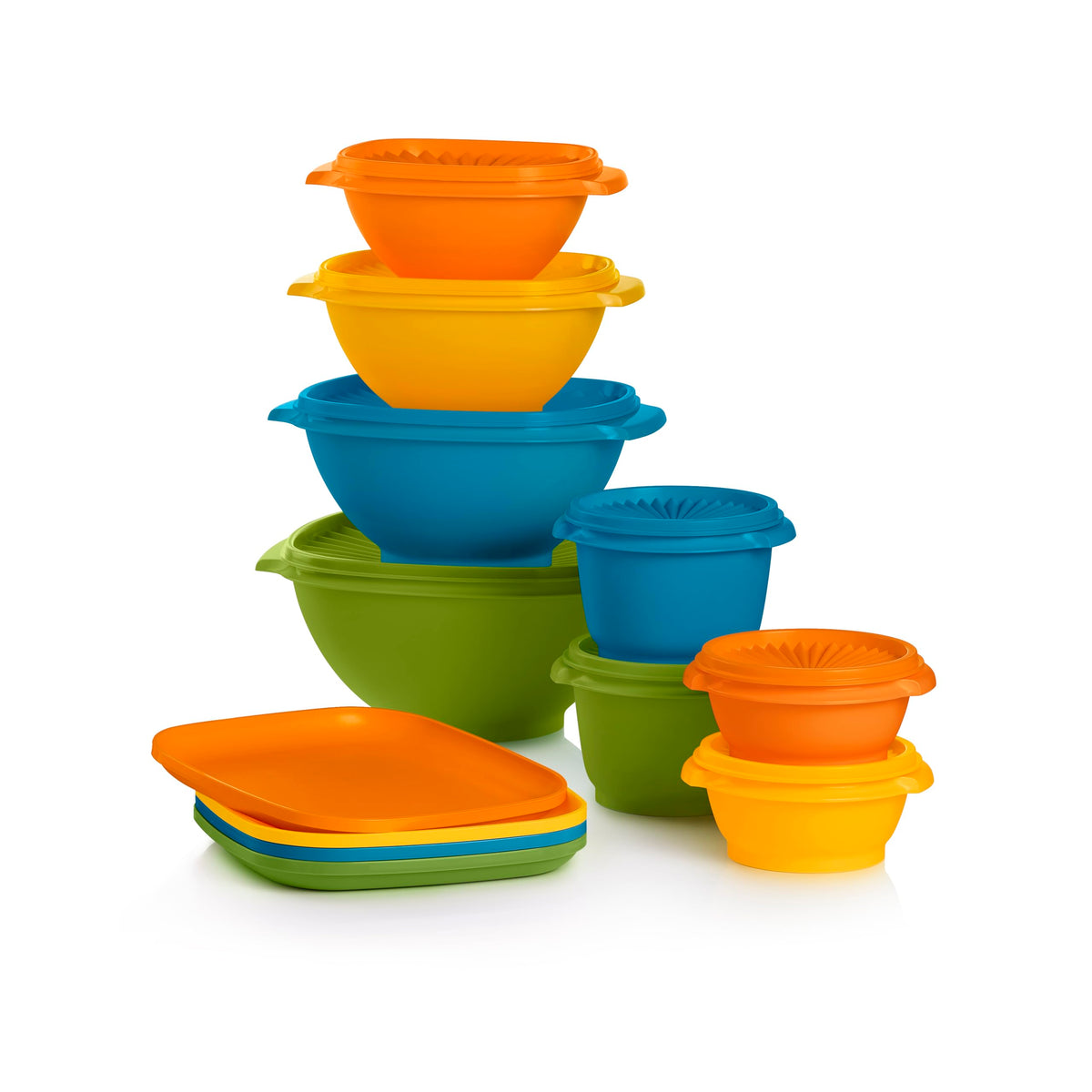 Tupperware Heritage 36-Piece Vintage Pastel Set (18 Containers + 18 Lids)