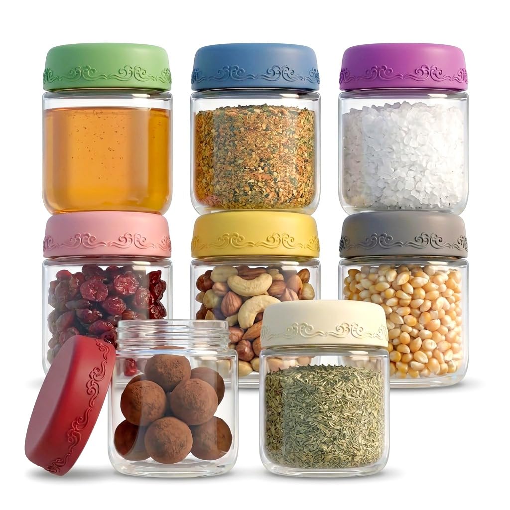 16 oz 4-Pack Overnight Oats Containers with Lids