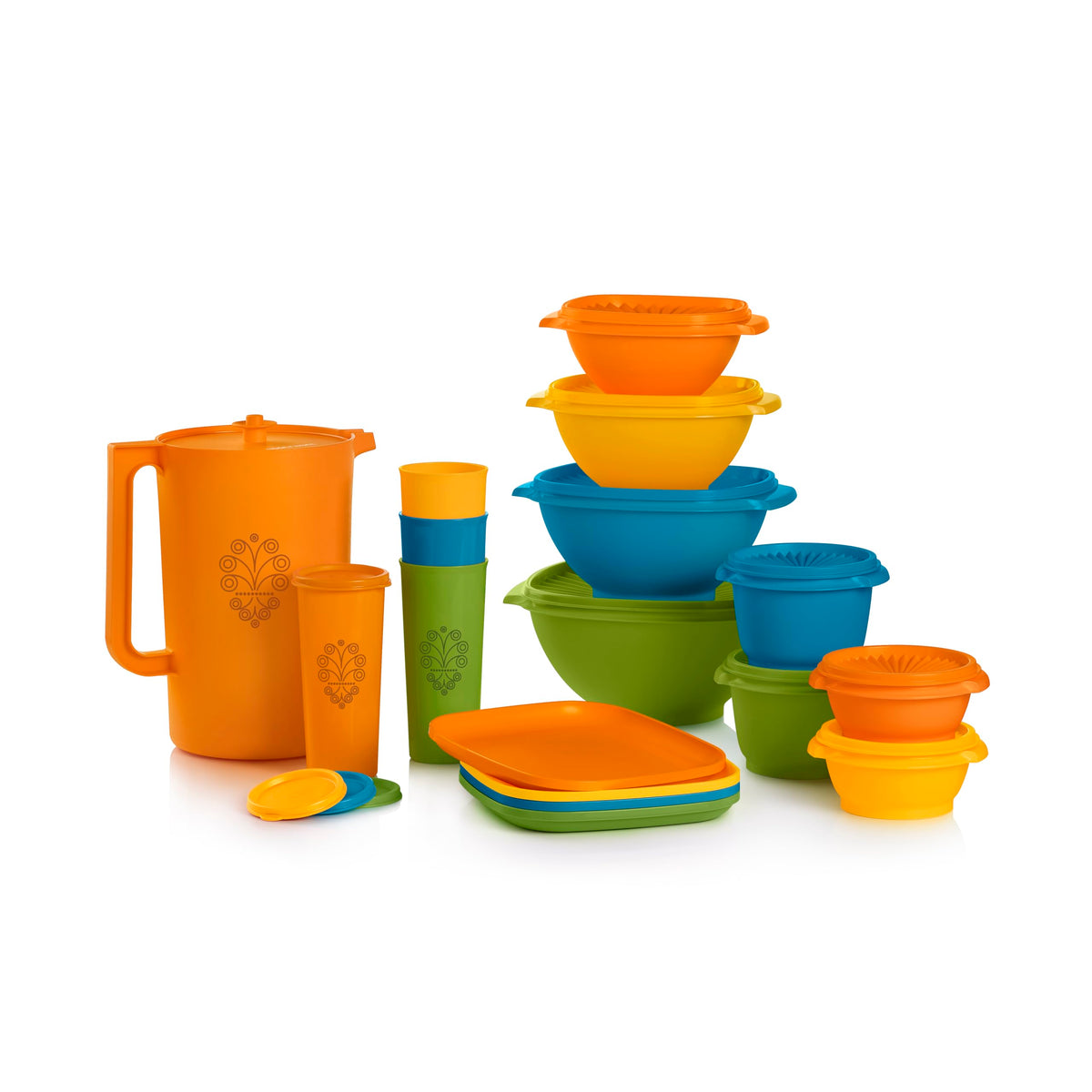 Tupperware Heritage 36-Piece Vintage Pink Set (18 Containers, 18 Lids)