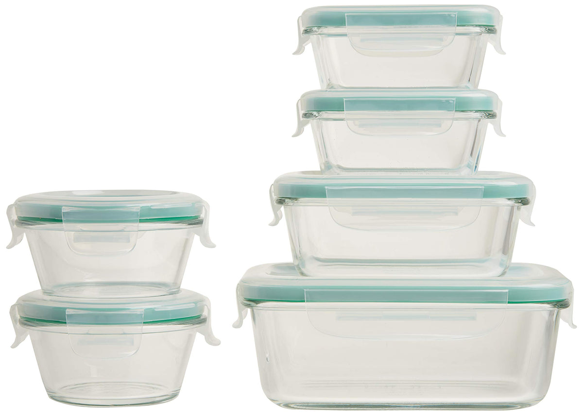 OXO Good Grips 30-Piece Plastic and Glass Food Storage Container Set - Teal