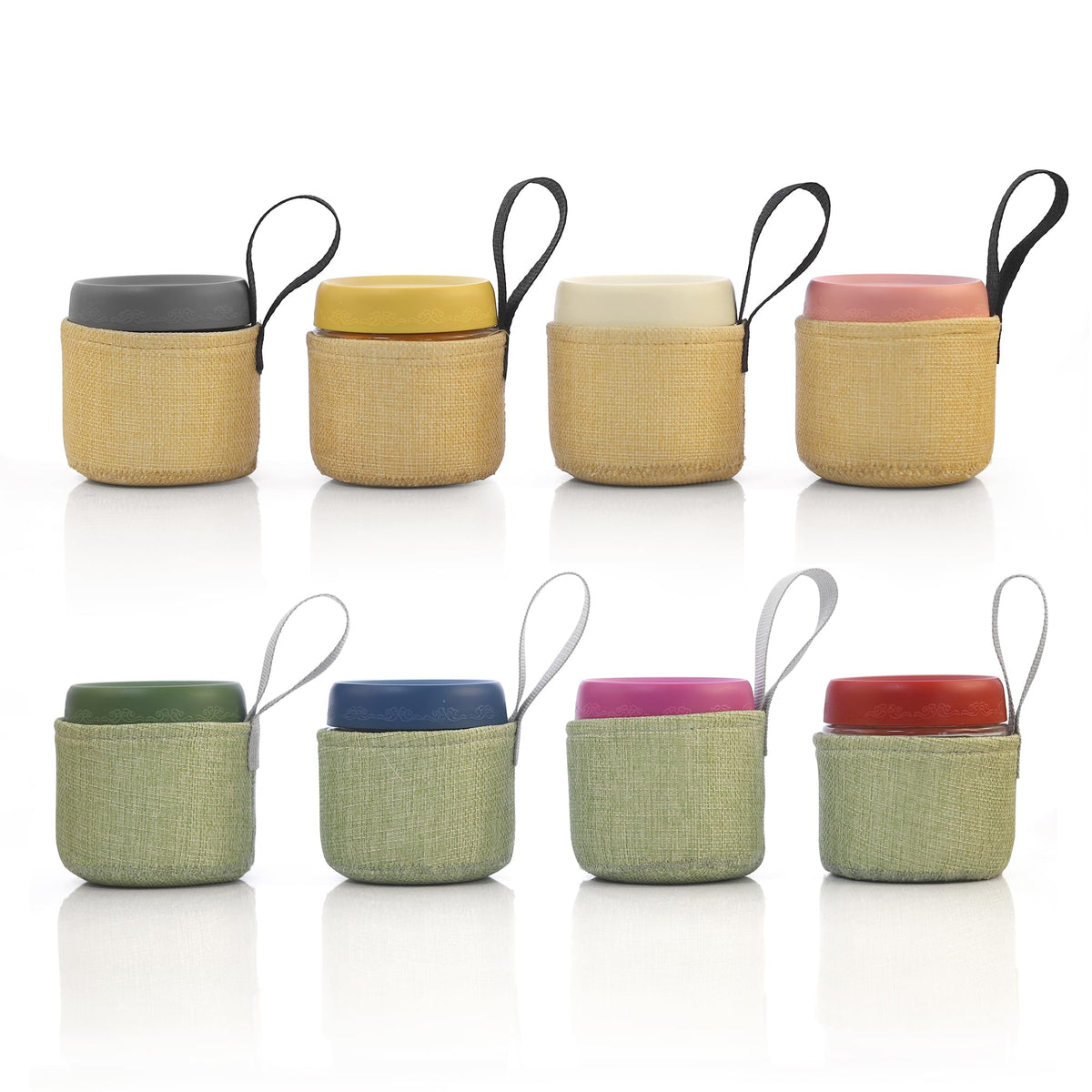 16 oz 4-Pack Overnight Oats Containers with Lids