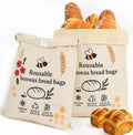 Beeswax Bread Bag for Sourdough Homemade Bread bags XL Reusable Storage Bag