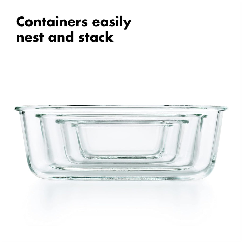 OXO Good Grips 30-Piece Plastic and Glass Food Storage Container Set - Teal