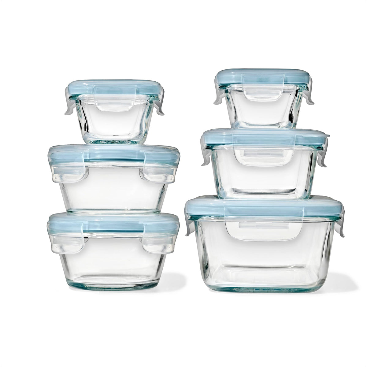OXO Good Grips 30-Piece Plastic and Glass Food Storage Container Set - Teal