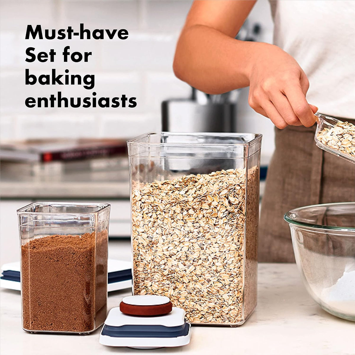 OXO Good Grips 8-Piece Baking Essentials POP Storage Container Set